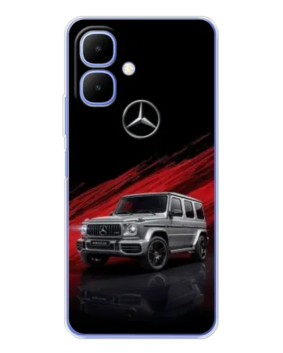 Чехол для TECNO Spark Go 2 с картинкой «Mercedes G-Class красный»
