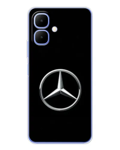 Чехол для TECNO Spark Go 2 с картинкой «Mercedes классический лого»