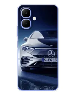 Чехол для TECNO Spark Go 2 с картинкой «Mercedes EQ — будущее»