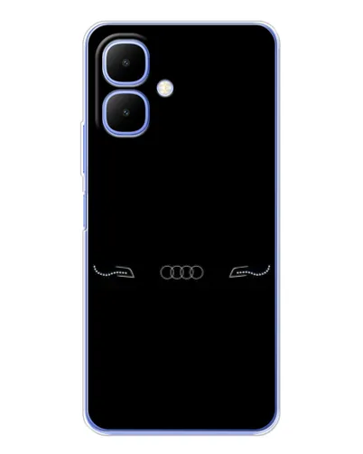 Чехол для TECNO Spark Go 2 с картинкой «Audi — световой подпись»