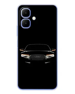 Чохол для TECNO Spark Go 2 з картинкою «Audi — нічний контур»