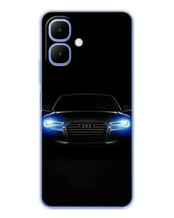 Чохол для TECNO Spark Go 2 з картинкою «Audi в неоні»
