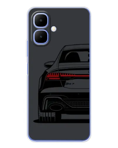 Чехол для TECNO Spark Go 2 с картинкой «Задняя часть Audi — арт»