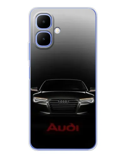 Чехол для TECNO Spark Go 2 с картинкой «Audi — градиентный контур»