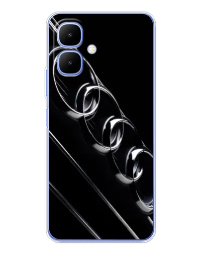 Чехол для TECNO Spark Go 2 с картинкой «Audi — абстрактные кольца»