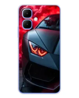 Чехол для TECNO Spark Go 2 с картинкой «Lamborghini красное сияние» Чехол для TECNO Spark Go 2 с картинкой «Lamborghini красное сияние»