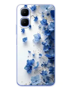 Чохол для TECNO Spark Go 2 з картинкою «Блакитний квітковий каскад» Чохол для TECNO Spark Go 2 з картинкою «Блакитний квітковий каскад»