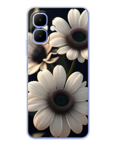 Чехол для TECNO Spark Go 2 с картинкой «Белые маргаритки макро» Чехол для TECNO Spark Go 2 с картинкой «Белые маргаритки макро»
