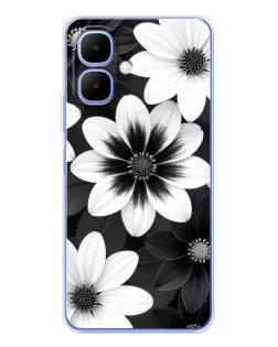 Чохол для TECNO Spark Go 2 з картинкою «Монохромні айстри» Чохол для TECNO Spark Go 2 з картинкою «Монохромні айстри»