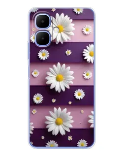 Чохол для TECNO Spark Go 2 з картинкою «Ромашки на фіолетовому» Чохол для TECNO Spark Go 2 з картинкою «Ромашки на фіолетовому»