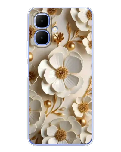 Чехол для TECNO Spark Go 2 с картинкой «Белие бумажние цвети» Чехол для TECNO Spark Go 2 с картинкой «Белие бумажние цвети»