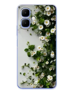 Чохол для TECNO Spark Go 2 з картинкою «Гілка дрібних білих квітів» Чохол для TECNO Spark Go 2 з картинкою «Гілка дрібних білих квітів»