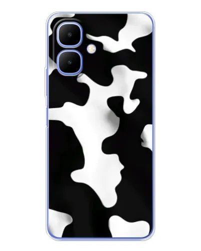 Чехол для TECNO Spark Go 2 с картинкой «Черно-белое пятно»