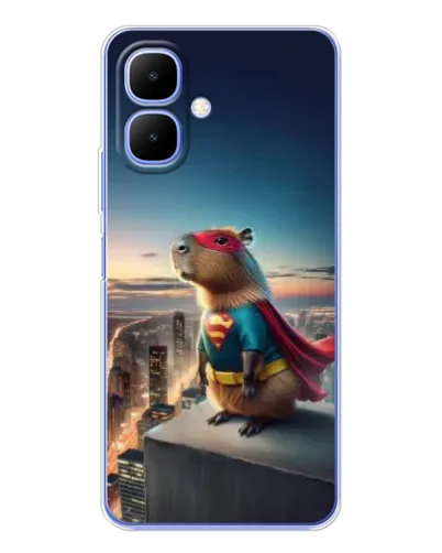 Чехол для TECNO Spark Go 2 с картинкой «Капи-мен супергерой» Чехол для TECNO Spark Go 2 с картинкой «Капи-мен супергерой»