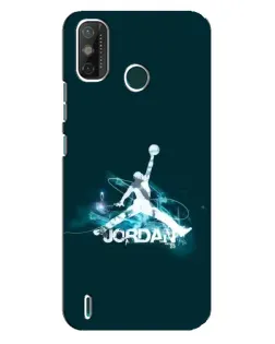 Чехол для TECNO Spark GO (2020) с картинкой «Jordan Blue Fire»