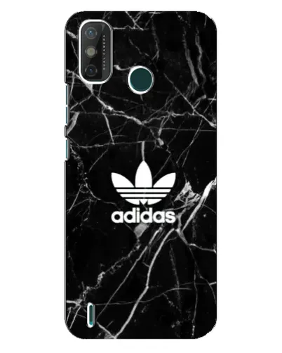 Чехол для TECNO Spark GO (2020) с картинкой «Белый мрамор Adidas»