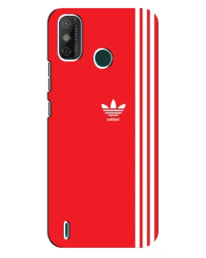 Чехол для TECNO Spark GO (2020) с картинкой «Красный минимализм Adidas»