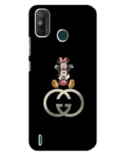 Чехол для TECNO Spark GO (2020) с картинкой «Минни Маус на лого»