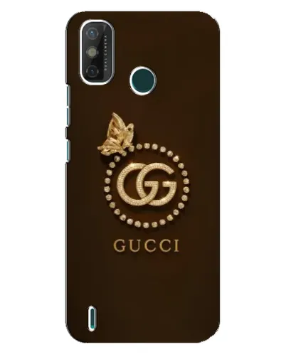 Чехол для TECNO Spark GO (2020) с картинкой «Gucci — золотая бабочка»