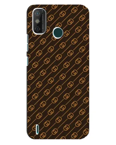 Чехол для TECNO Spark GO (2020) с картинкой «Gucci — золотые диагонали»