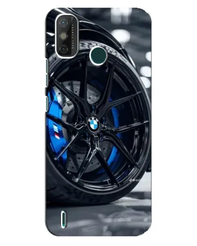 Чехол для TECNO Spark GO (2020) с картинкой «Колесо BMW вблизи»