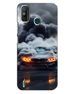 Чехол для TECNO Spark GO (2020) с картинкой «BMW в дыму»