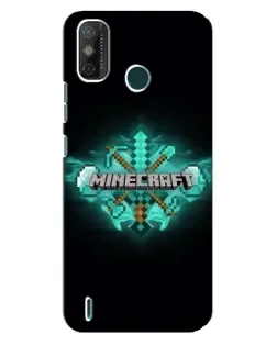 Чехол для TECNO Spark GO (2020) с картинкой «Minecraft Diamond лого»