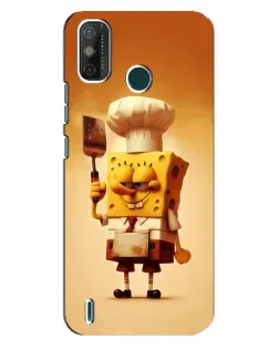 Чехол для TECNO Spark GO (2020) с картинкой «Губка Боб повар»