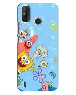 Чехол для TECNO Spark GO (2020) с картинкой «Веселые пузырьки»