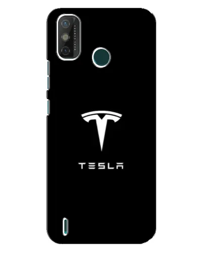 Чехол для TECNO Spark GO (2020) с картинкой «Tesla White Logo»