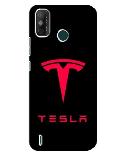 Чехол для TECNO Spark GO (2020) с картинкой «Tesla Red Logo»