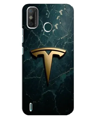 Чехол для TECNO Spark GO (2020) с картинкой «Мраморная Tesla Gold»