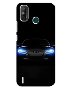 Чехол для TECNO Spark GO (2020) с картинкой «Audi в неоне»