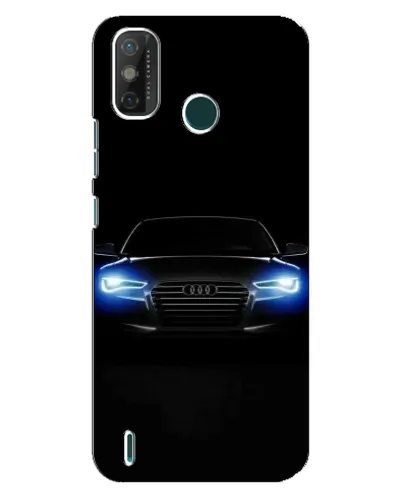Чехол для TECNO Spark GO (2020) с картинкой «Audi в неоне»
