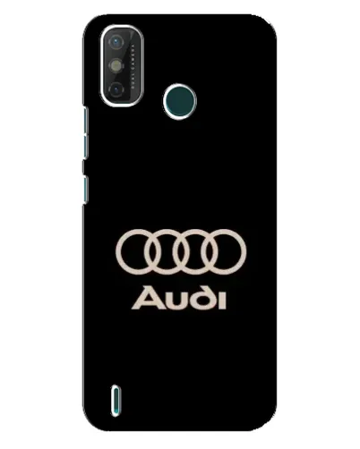 Чехол для TECNO Spark GO (2020) с картинкой «Audi — золотой логотип»