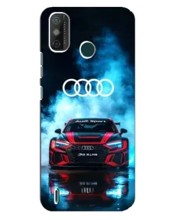 Чехол для TECNO Spark GO (2020) с картинкой «Audi Sport — неон»