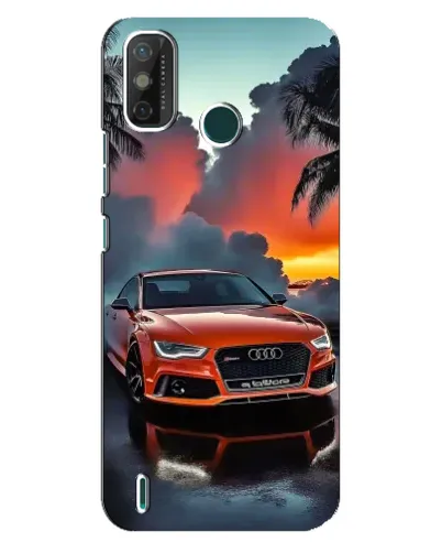 Чехол для TECNO Spark GO (2020) с картинкой «Audi — закат»