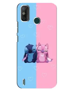 Чехол для TECNO Spark GO (2020) с картинкой «Stitch и Angel Love» Чехол для TECNO Spark GO (2020) с картинкой «Stitch и Angel Love»