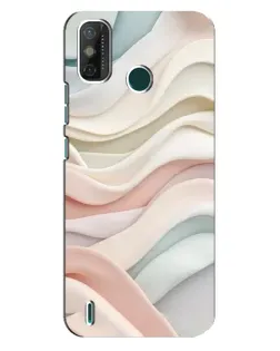 Чехол для TECNO Spark GO (2020) с картинкой «Пастельные нежные волны»