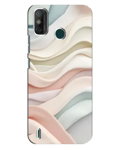 Чехол для TECNO Spark GO (2020) с картинкой «Пастельные нежные волны»