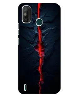 Чехол для TECNO Spark GO (2020) с картинкой «Kрасная лавовая трещина»