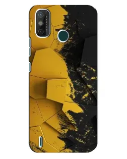 Чехол для TECNO Spark GO (2020) с картинкой «Золотые осколки геометрии»