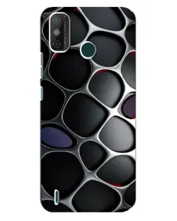 Чехол для TECNO Spark GO (2020) с картинкой «Объемная темная решетка»
