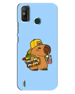 Чехол для TECNO Spark GO (2020) с картинкой «Капибара на скейте»