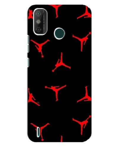 Чехол для TECNO Spark GO (2021) с картинкой «Jordan Red Pattern»