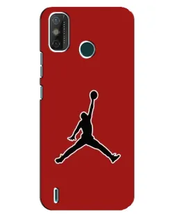 Чехол для TECNO Spark GO (2021) с картинкой «Jordan Red Back»