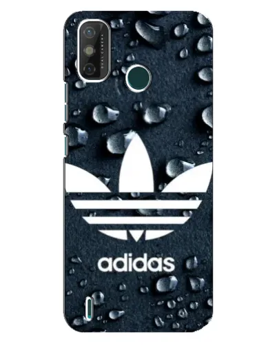 Чехол для TECNO Spark GO (2021) с картинкой «Adidas Trefoil Blue»