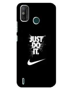Чехол для TECNO Spark GO (2021) с картинкой «Текстовый принт Nike»