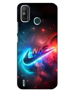 Чехол для TECNO Spark GO (2021) с картинкой «Огненный логотип Nike»