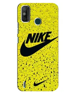 Чехол для TECNO Spark GO (2021) с картинкой «Желтый текстурный Nike»